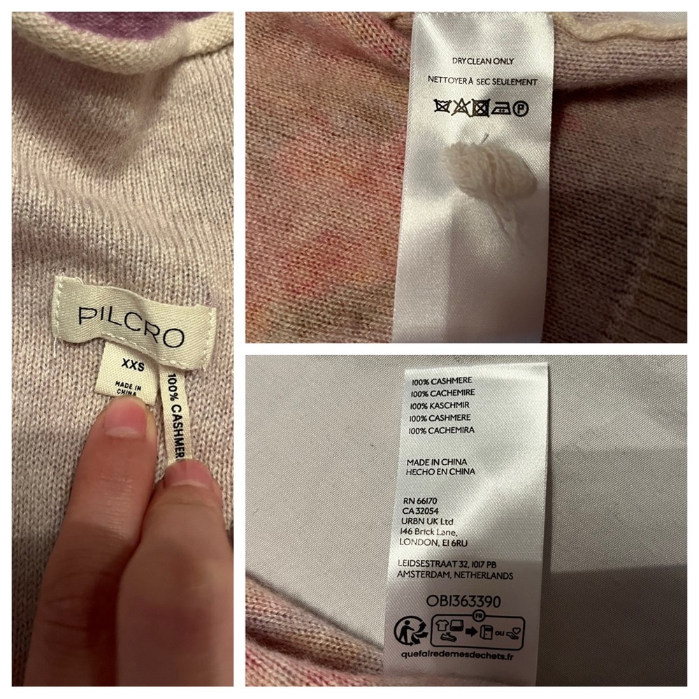 Pilcro Floral Cashmere Sweater - Picture 7 of 9